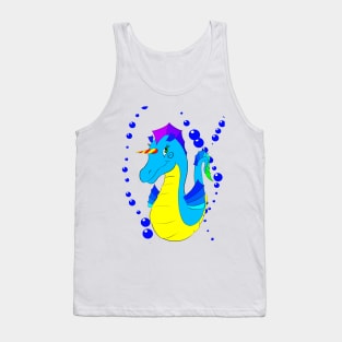 Sea horse unicorn. Mermaids love them :) Tank Top